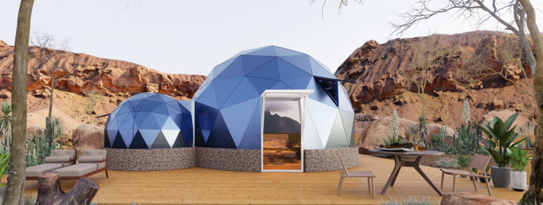 宝兴县球形智能光伏玻璃星空房